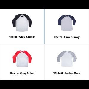 Customized baseball T-shirts